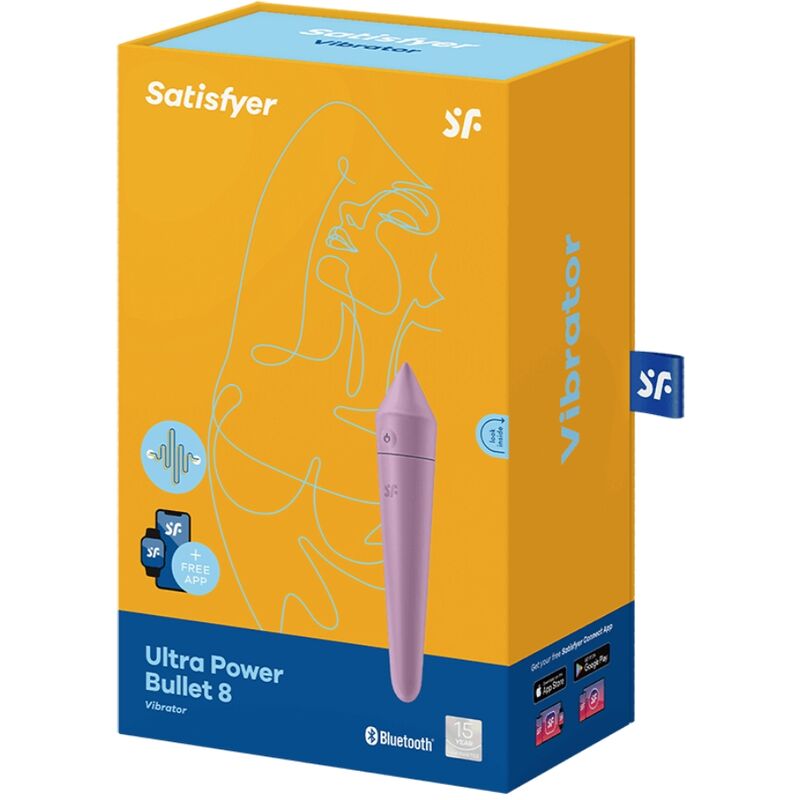 SATISFYER - ULTRA POWER BULLET 8 BALA VIBRADORA LILA