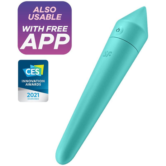 SATISFYER - ULTRA POWER BULLET 8 VIBRATING BULLET TURQUOISE