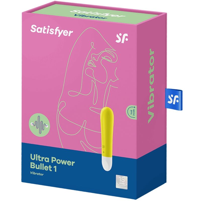 SATISFYER - ULTRA POWER BULLET 1 YELLOW VIBRATING BULLET