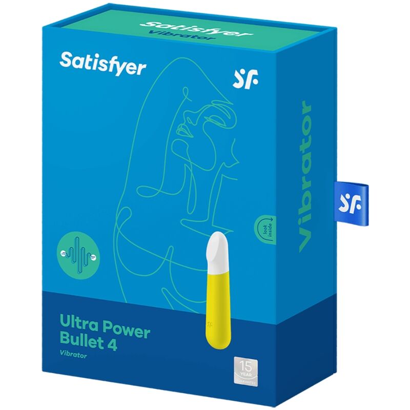 SATISFYER - ULTRA POWER BULLET 4 YELLOW VIBRATING BULLET