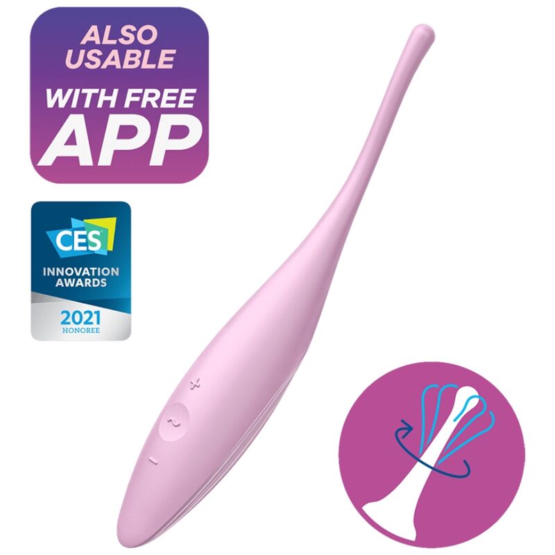 SATISFYER - TWIRLING JOY CLITORIS STIMULATOR PINK