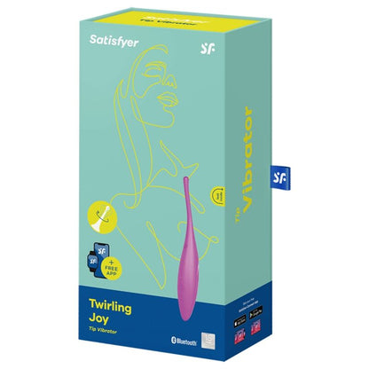 SATISFYER - TWIRLING JOY CLITORIS STIMULATOR FUCHSIA