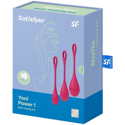 SATISFYER - YONI POWER 1 RED TRAINING KIT