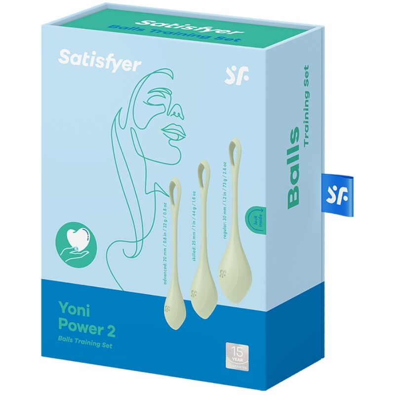 SATISFYER - YONI POWER 2 TRAINING KIT GREEN