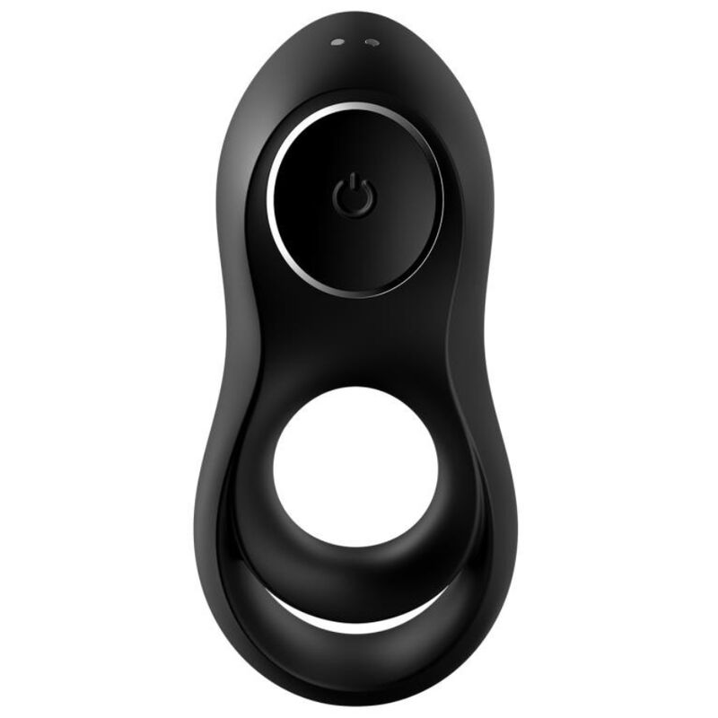 SATISFYER - LEGENDARY DUO VIBRATING RING BLACK