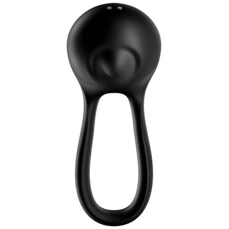 SATISFYER - MAJESTIC DUO VIBRATING RING BLACK