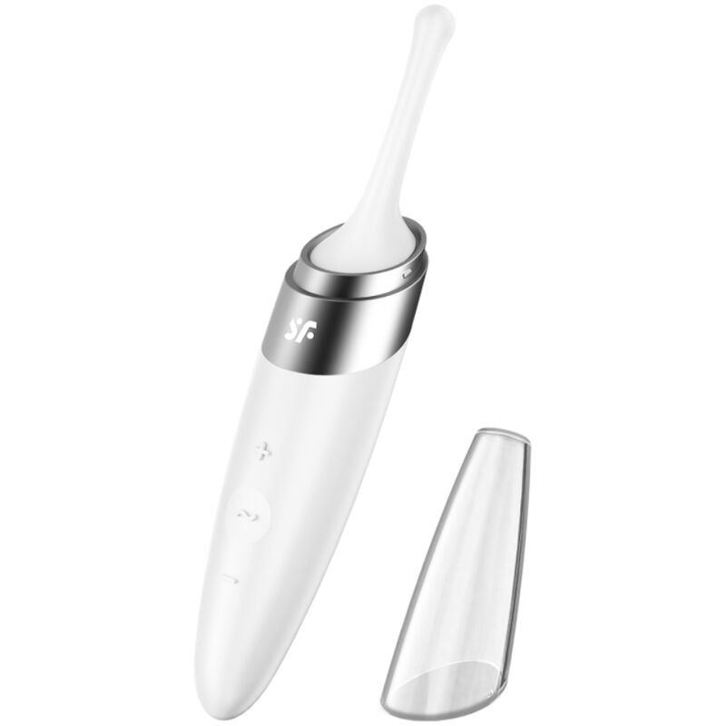 SATISFYER - TWIRLING DELIGHT CLITORIS STIMULATOR WHITE