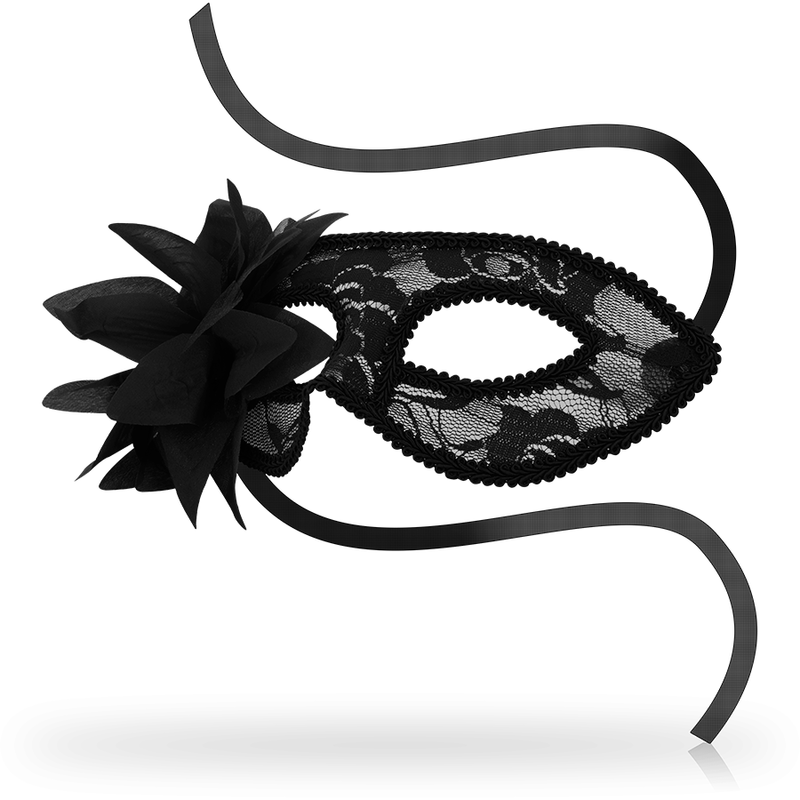 OHMAMA - MASKS WITH LACE AND BLACK FLOWER