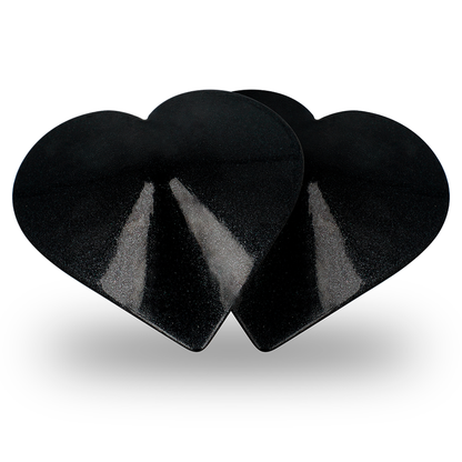 COQUETTE CHIC DESIRE - BLACK HEARTS NIPPLE COVERS