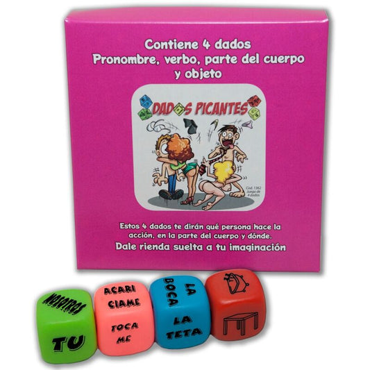 SPICY DEVIL - 4 DICE GAME PRONOUN, VERB, BODY PART AND PLACE