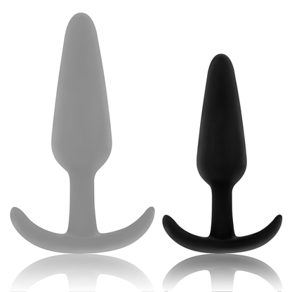 OHMAMA - SMALL SILICONE ANAL PLUG WITH HANDLE