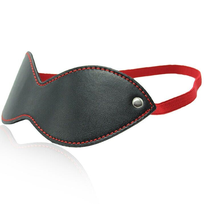 OHMAMA FETISH - BLACK-RED BRACKET EYE MASK