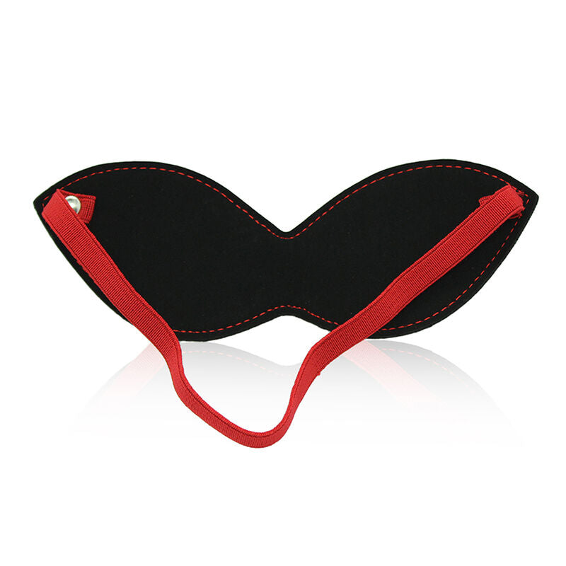 OHMAMA FETISH - BLACK-RED BRACKET EYE MASK