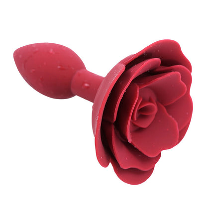 OHMAMA FETISH - RED ROSE SILICONE ANAL PLUG