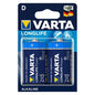 VARTA - LONGLIFE POWER ALKALINE BATTERY D LR20 BLISTER*2