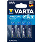 VARTA - LONGLIFE POWER PILA ALCALINA AAA LR03 BLISTER*4