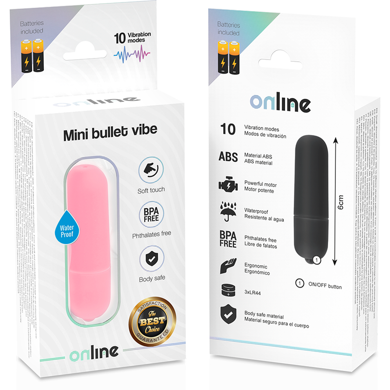 ONLINE - PINK MINI VIBRATING BULLET