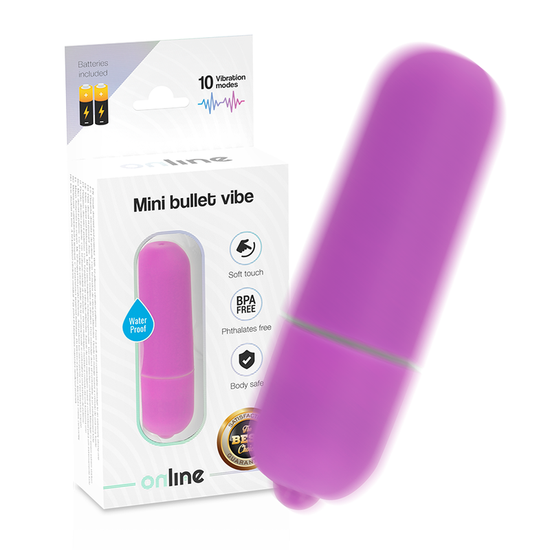 ONLINE - MINI VIBRATING BULLET LILAC