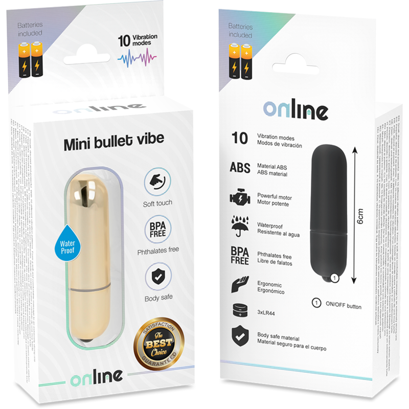 ONLINE - GOLDEN MINI VIBRATING BULLET