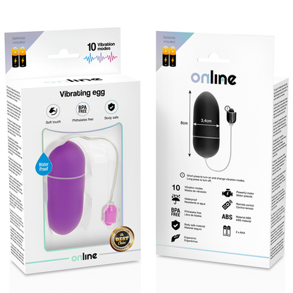 ONLINE - LILAC WATERPROOF VIBRATING EGG