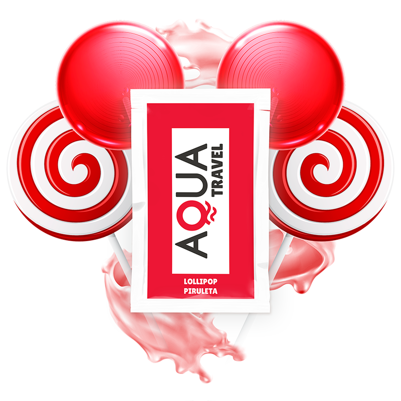 AQUA TRAVEL - WATER-BASED LUBRICANT LOLLIPOP FLAVOR 6 ML