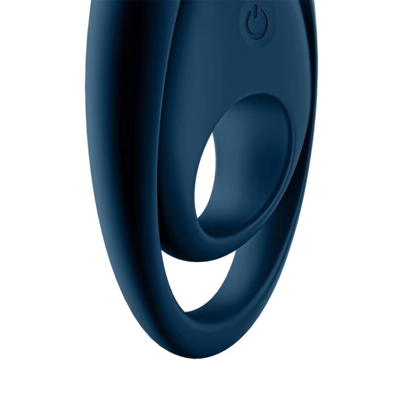 SATISFYER - GLORIOUS DUO VIBRATING RING BLUE