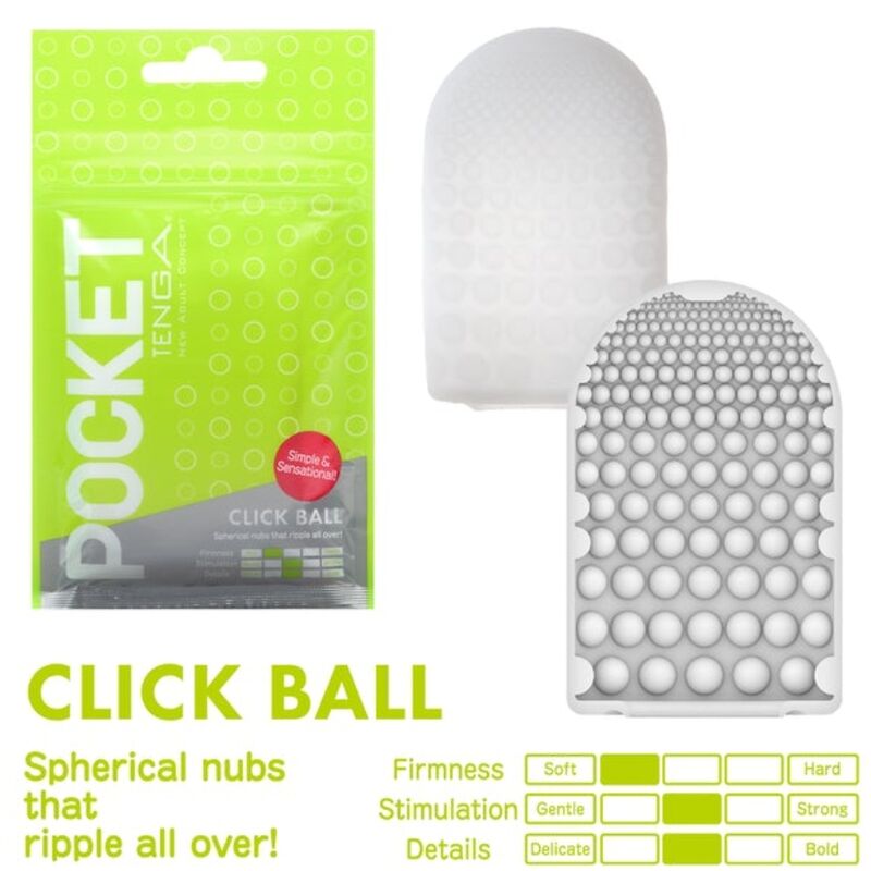 TENGA - CLICK BALL POCKET MASTURBATOR