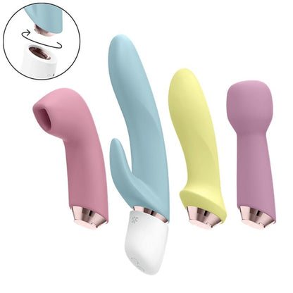 SATISFYER - MARVELOUS FOUR SET VIBRATOR &amp; SUCKER