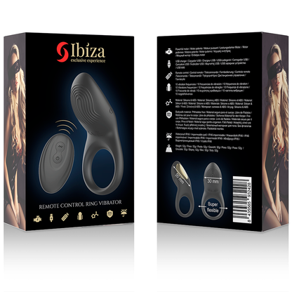 IBIZA - ANILLO VIBRADOR CONTROL REMOTO FULL CONTACT