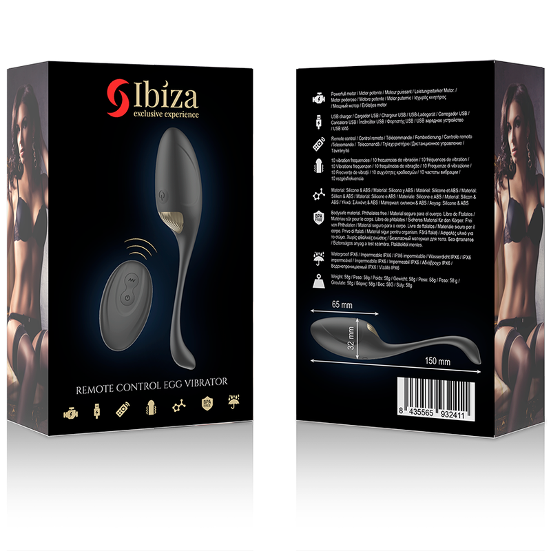 IBIZA - POWERFUL VIBRATING EGG WITH REMOTE CONTROL