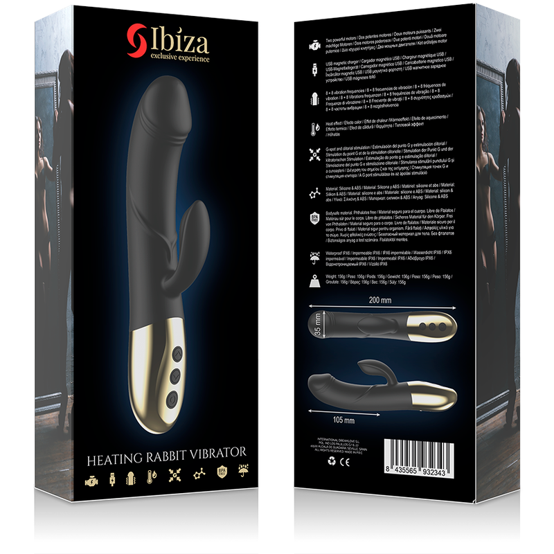 IBIZA - POWERFUL ANATOMICAL VIBRATOR WITH RABBIT