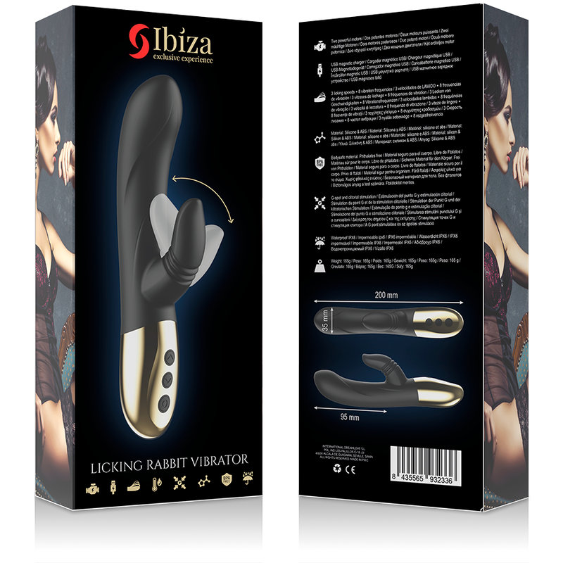 IBIZA - NEW EXPERIENCE VIBRATOR WITH LICKING RABBIT