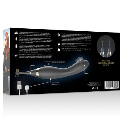 IBIZA - INTERCHANGEABLE CLITORIS STIMULATOR AND PULSATION G-SPOT VIBRATOR