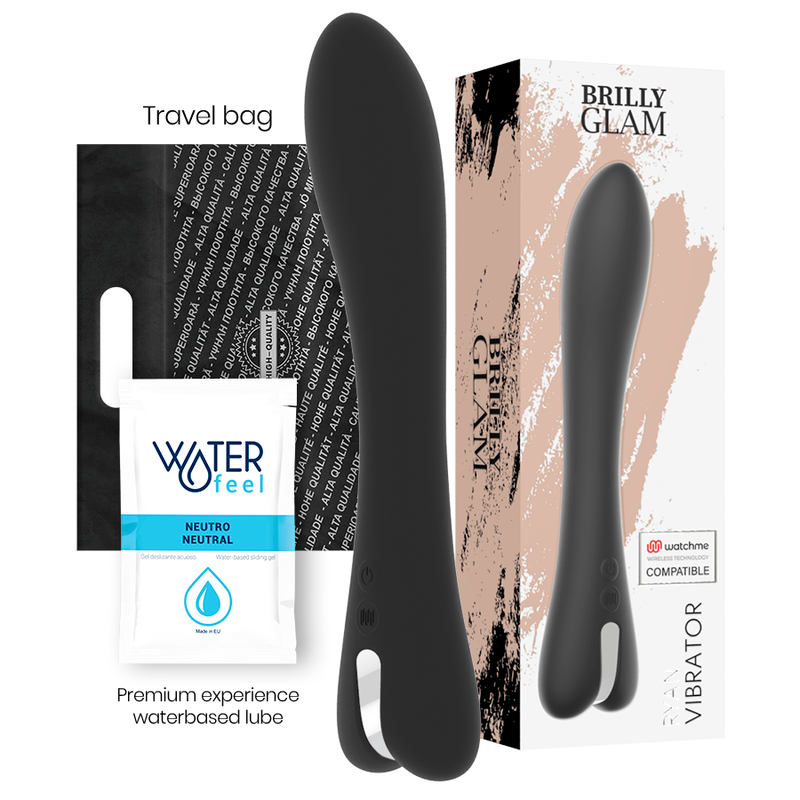 BRILLY GLAM - RYAN VIBRATOR COMPATIBLE WITH WATCHME WIRELESS TECHNOLOGY