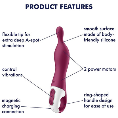 SATISFYER - AMAZING 1 BERRY SPOT VIBRATOR