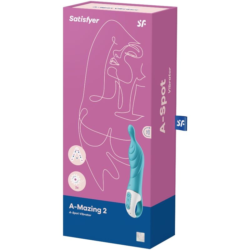 SATISFYER - AMAZING 2 TURQUOISE DOT VIBRATOR