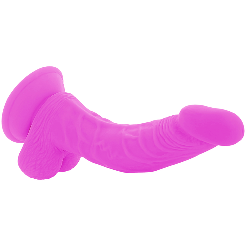 DIVERSIA - FLEXIBLE VIBRATING DILDO LILAC 21.5 CM -OR- 4.5 CM