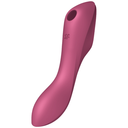 SATISFYER - CURVY TRINITY 3 RED STIMULATOR AND VIBRATOR