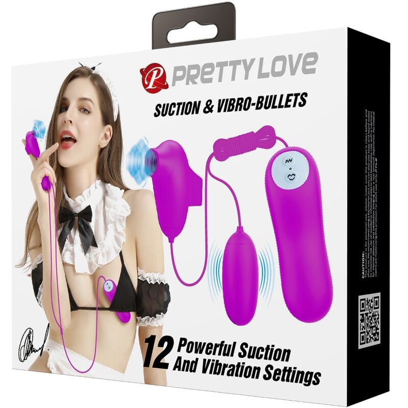 PRETTY LOVE - VIBRATING AND SUCTIONING BULLET