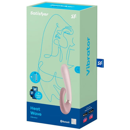 SATISFYER - HEAT WAVE VIBRADOR APP ROSA