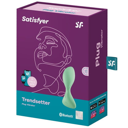 SATISFYER - TRENDSETTER PLUG VIBRATOR APP BLACK