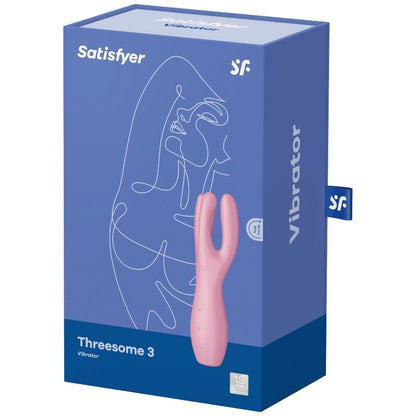 SATISFYER - THREESOME 3 PINK VIBRATOR