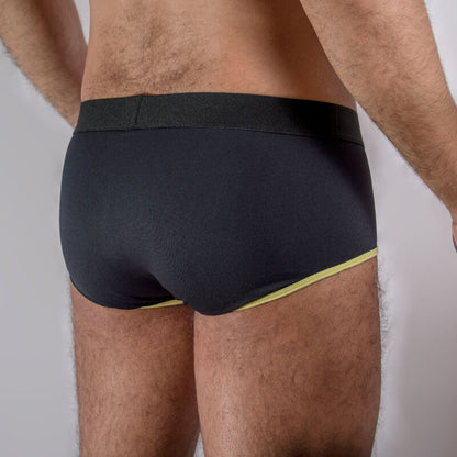 MALE - MS24A DARK YELLOW BRIEF UNDERWEAR S