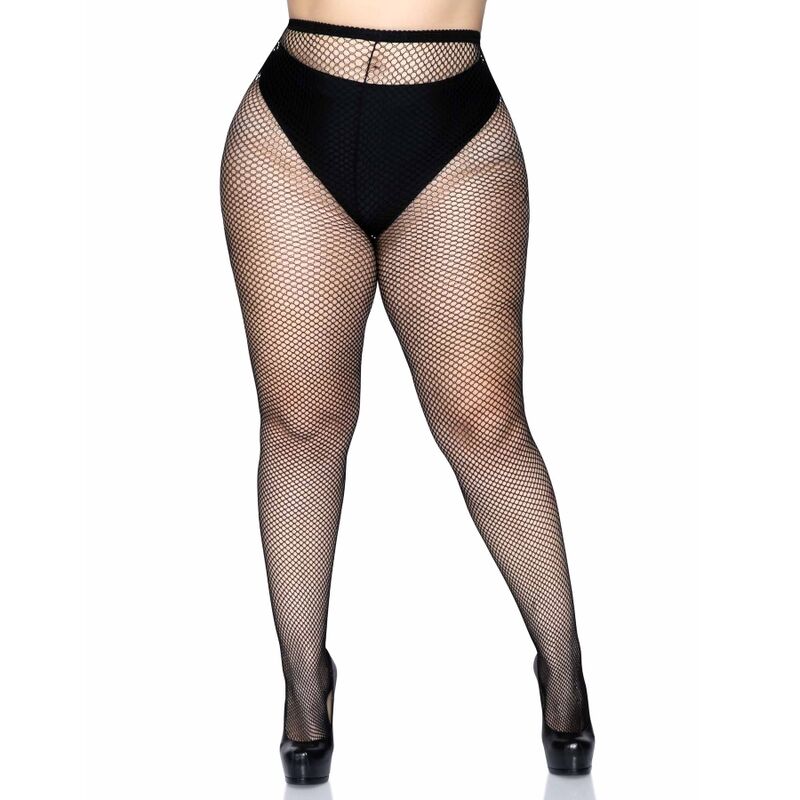 LEG AVENUE - PLUS SIZE FISHNET STOCKINGS