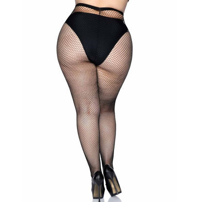 LEG AVENUE - PLUS SIZE FISHNET STOCKINGS