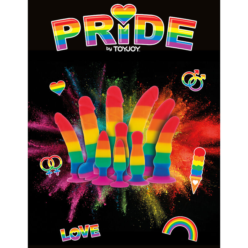 PRIDE - DILDO WAVE LGBT FLAG 17 CM