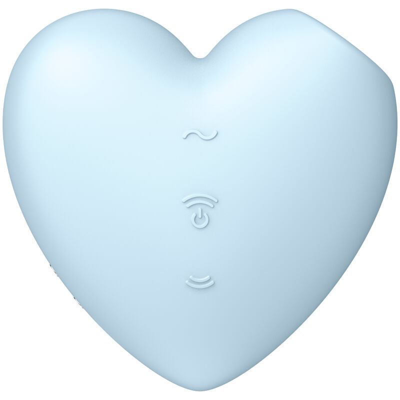 SATISFYER - CUTIE HEART STIMULATOR AND VIBRATOR BLUE