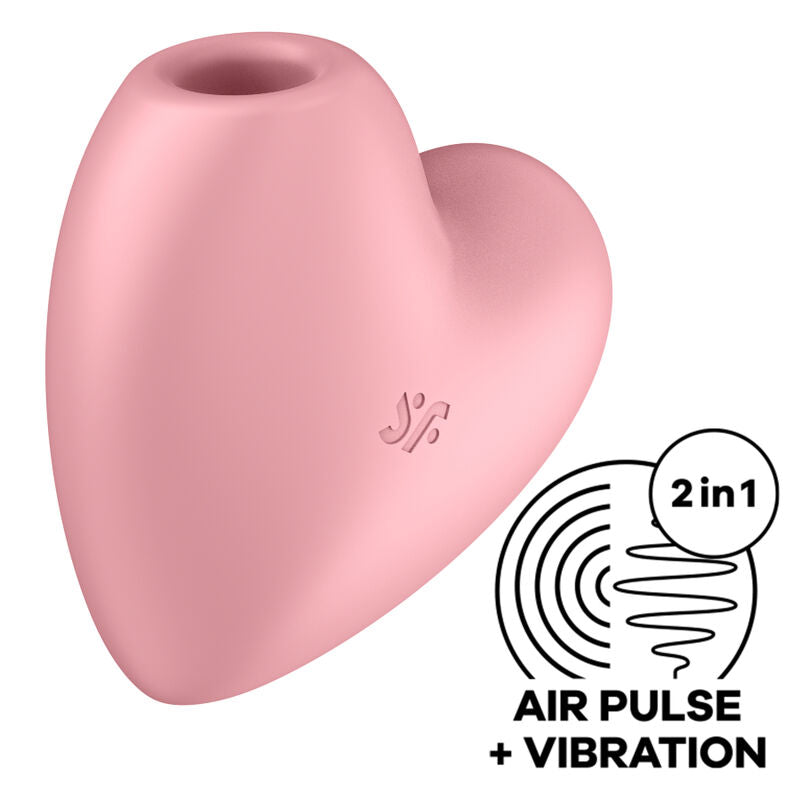 SATISFYER - CUTIE HEART STIMULATOR AND VIBRATOR BLUE