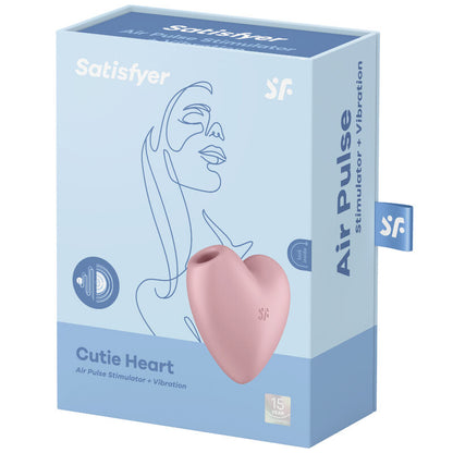 SATISFYER - CUTIE HEART STIMULATOR AND VIBRATOR BLUE