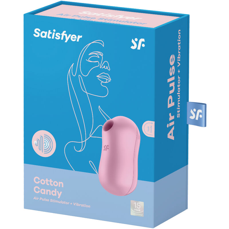 SATISFYER - COTTON CANDY LILAC VIBRATOR AND STIMULATOR